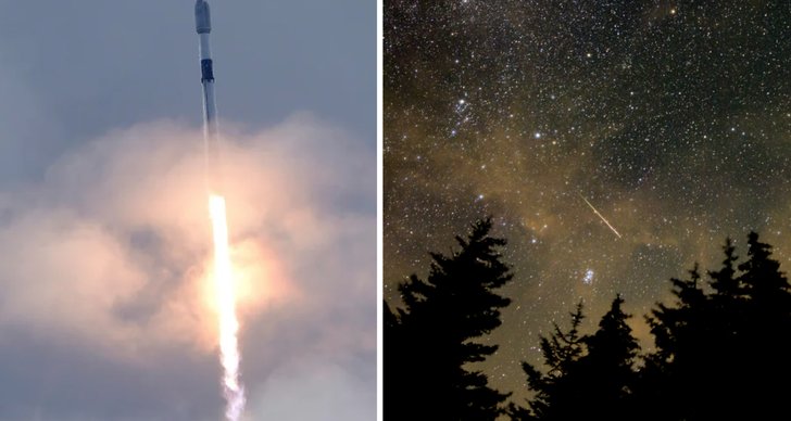 TT, meteorregn, Elon Musk, Satellit